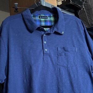 William Murray Golf Blue Textured Men's Golf Shirt Size XXL